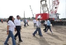 ¡Avanza el coloso! Supervisan nuevo centro de convenciones.
