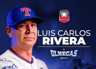 Reconocen gran labor de mánager olmeca Carlos Rivera.