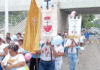 Feligreses católicos realizan multitudinaria marcha en Villahermosa.