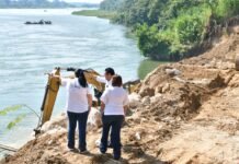 Invierten 36.4 millones para salvar a Caobanal de la furia del río.